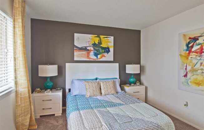 Bedroom at Lakecrest Apartments, PRG Real Estate Management, Greenville, 29615