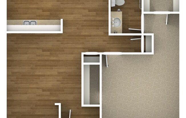 1 bed, 1 bath, 750 sqft, $860