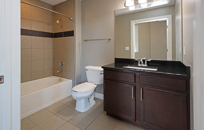 Model Suite at The Residences at Hanna in Cleveland OH - 2nd Bathroom