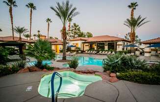 Two Whirlpool Spas at Apartments in Las Vegas Nevada