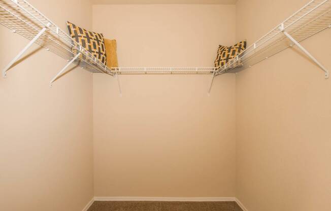 Closet space at The Aliante by Picerne, Scottsdale, Arizona