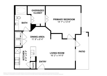 1 bed, 1 bath, 731 sqft, $1,125