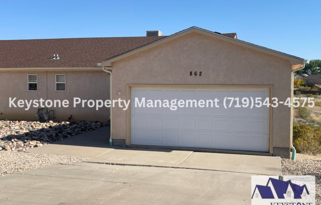 3 Bedroom, 3 Bath, 2 Car Attached Garage Duplex in Pueblo West $1650/$1650