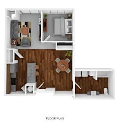 1 bed, 1 bath, 609 sqft, $1,095