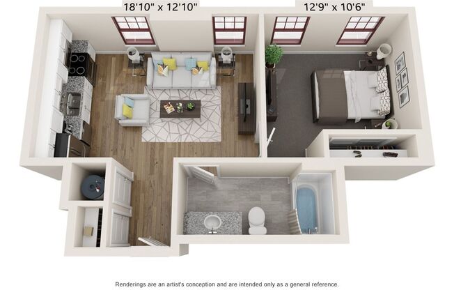 Short North! 1 Bedroom, 1 Bath