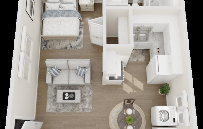 Studio, 1 bath, 338 sqft, $729