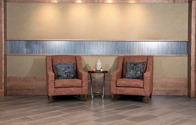 Lobby Seating at The Cambric Senior Apartments, St. Paul Minnesota