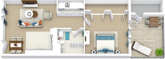 1 bed, 1 bath, 650 sqft, $1,101