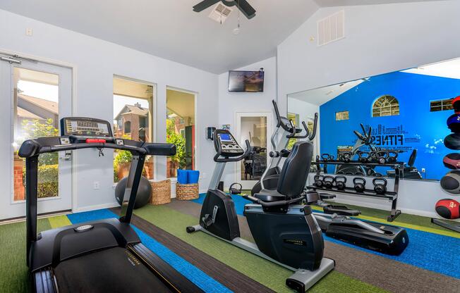 work-out equipment in the community gym