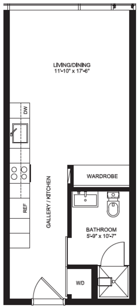 Studio, 1 bath, 367 sqft, $1,359