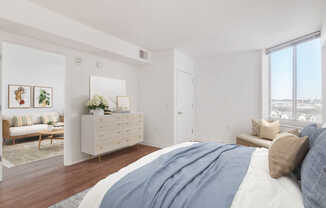 Bedroom with Hard Surface Flooring