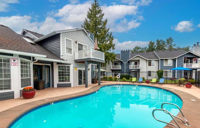 our apartments at the district feature a large swimming pool