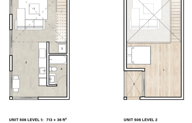 1 bed, 1 bath, 535 sqft, $3,150, Unit 506