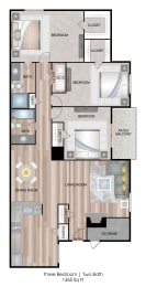 3 beds, 2 baths, 1,355 sqft, $1,415