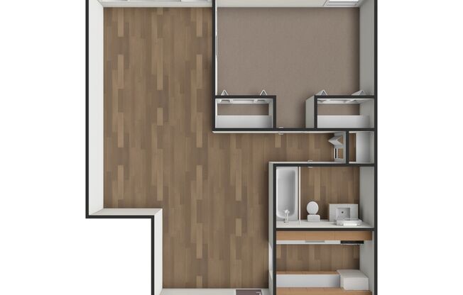 1 bed, 1 bath, 734 sqft, $1,325, Unit 210