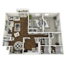 2 beds, 2 baths, 1,200 sqft, $1,139