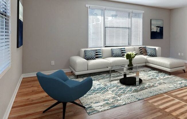 Living Room at Lock Vista, Washington, 98107