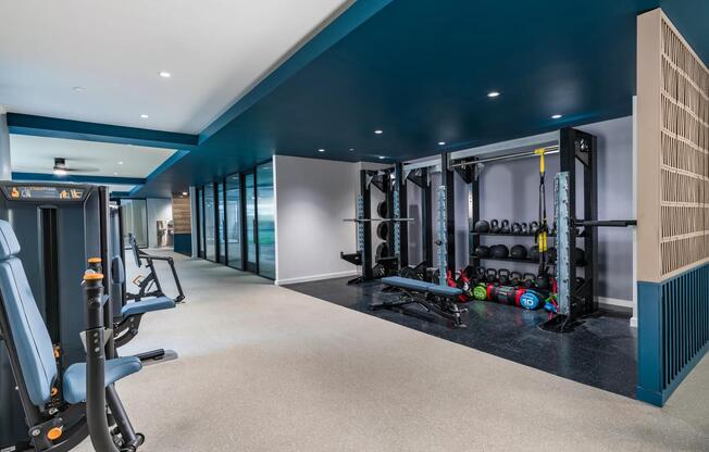 Transform your workout in Modera EaDo's HIIT-inspired fitness studio, featuring fitness pods and mirror fitness technology.