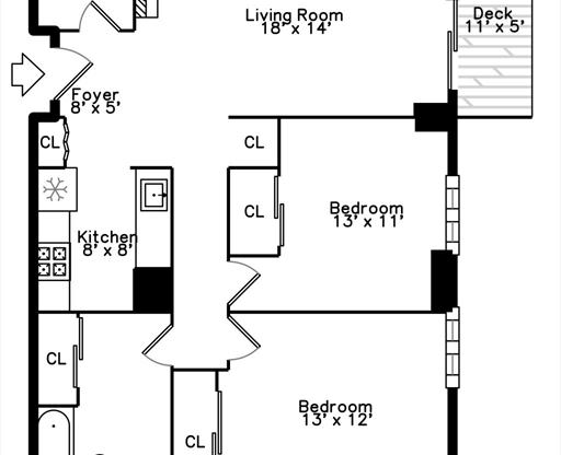 2 beds, 1.5 baths, 800 sqft, $3,250, Unit 516