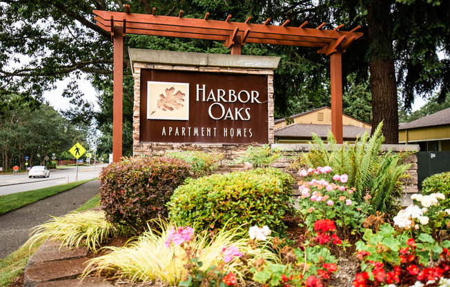 Steilacoom Apartments - Harbor Oaks Apartments - Sign