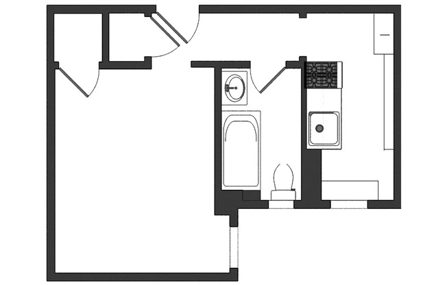 Studio, 1 bath, $2,900, Unit 6D