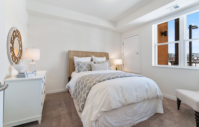 Spacious Bedroom at Harbor at Twin Lakes 55+ Apartments, Roseville, 55113