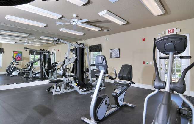 Fitness Center with Exercise Equipment