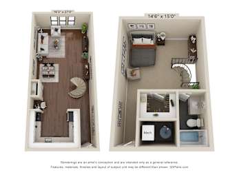 1 bed, 1 bath, 920 sqft, $1,699