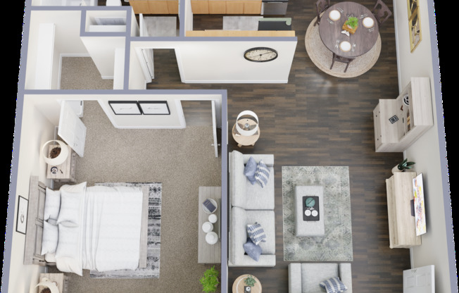 1 bed, 1 bath, 576 sqft, $899