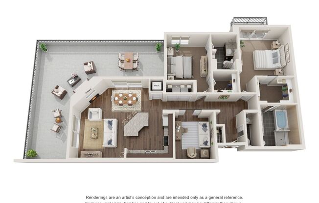 2 beds, 2.5 baths, 1,510 sqft, $3,200