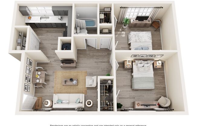 2 beds, 1 bath, 800 sqft, $1,230, Unit 1462-A7