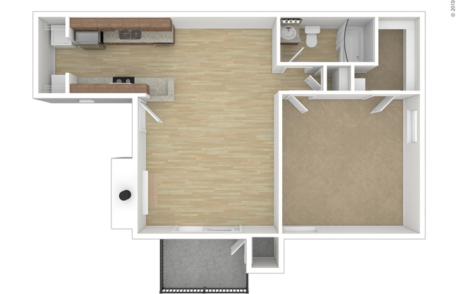 A1: Beds - 1: Baths - 1: SqFt Range - 671 to 671