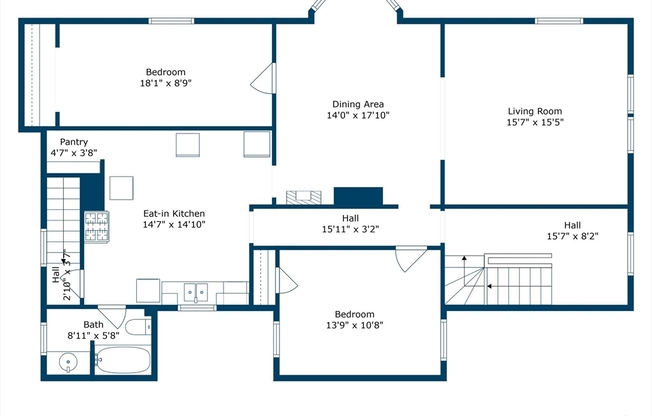 3 beds, 1 bath, 1,778 sqft, $3,200, Unit A