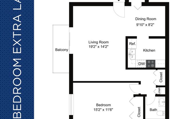 1 bed, 1 bath, 750 sqft, $1,249, Unit L003