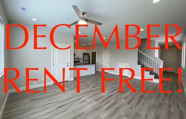 DECEMBER RENT FREE!