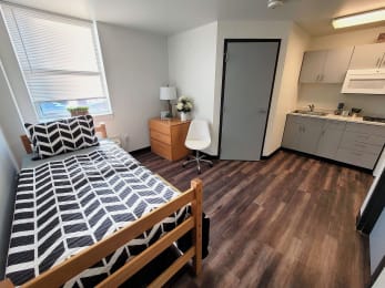 Studio, 1 bath, 202 sqft, $880