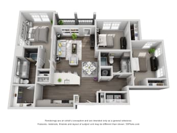 3 beds, 2 baths, 1,340 sqft, $2,795