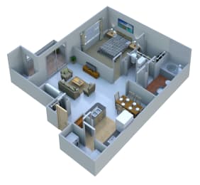 1 bed, 1 bath, 695 sqft, $1,580