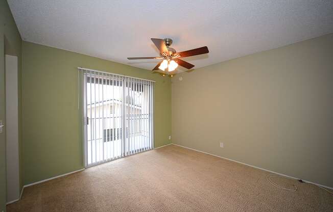 Ocean View Townhomes unfurnished room with patio