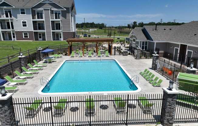 Overhead Pool View at Dodson Pointe Apartment Homes in Rogers, AR