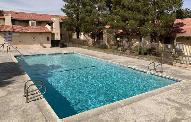 the pool at our apartments is empty