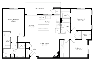 3 beds, 2 baths, 1,431 sqft, $2,060