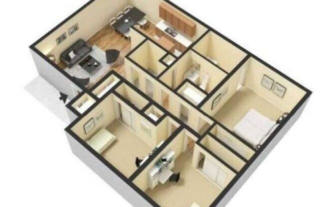 3 beds, 1.5 baths, 1,100 sqft, $1,275, Unit X12