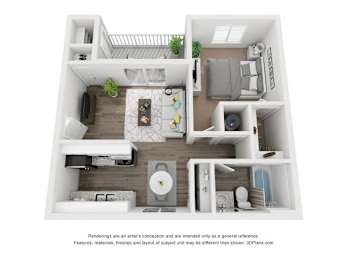 1 bed, 1 bath, 555 sqft, $1,175