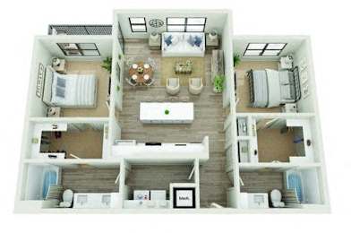 2 beds, 2 baths, 1,176 sqft, $1,909