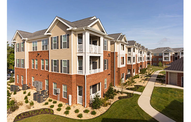 Apartment buildings with patio or balcony