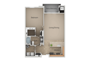 1 bed, 1 bath, 757 sqft, $1,499