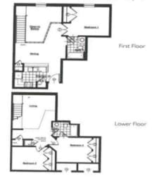 3 beds, 2 baths, 1,070 sqft, $1,870