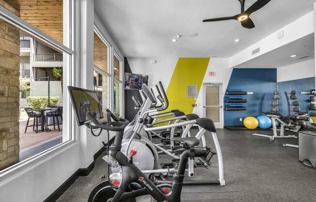 our apartments have a gym with plenty of exercise equipment