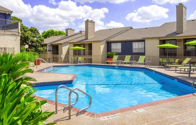 our apartments have a large swimming pool for residents to enjoy